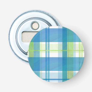Décapsuleur Madras Plaid Green et Blue