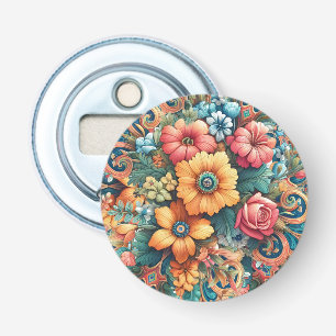 Décapsuleur Magnifique Bouquet de Fleurs