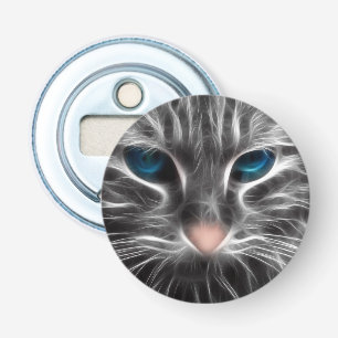 Décapsuleur Magnifique visage de chat aux yeux bleus