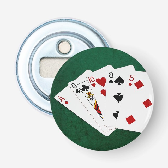 Décapsuleur Mains de poker - Carte haute - As (Devant)