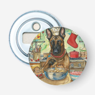 Décapsuleur Malinois belge de la pâtisserie des Fêtes : Noël f
