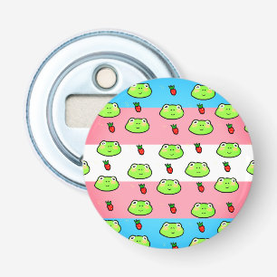 Décapsuleur Man I love Frogs and Strawberries Transexual Flag