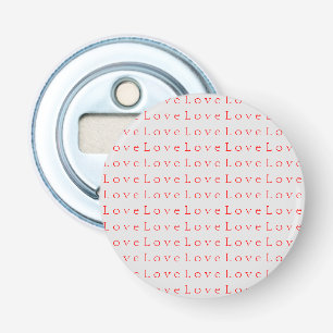 Décapsuleur Mariage Amour Rouge Unique Élégant