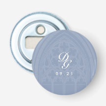 Mariage Élégant Classique Gothique Minimal Bleu Po