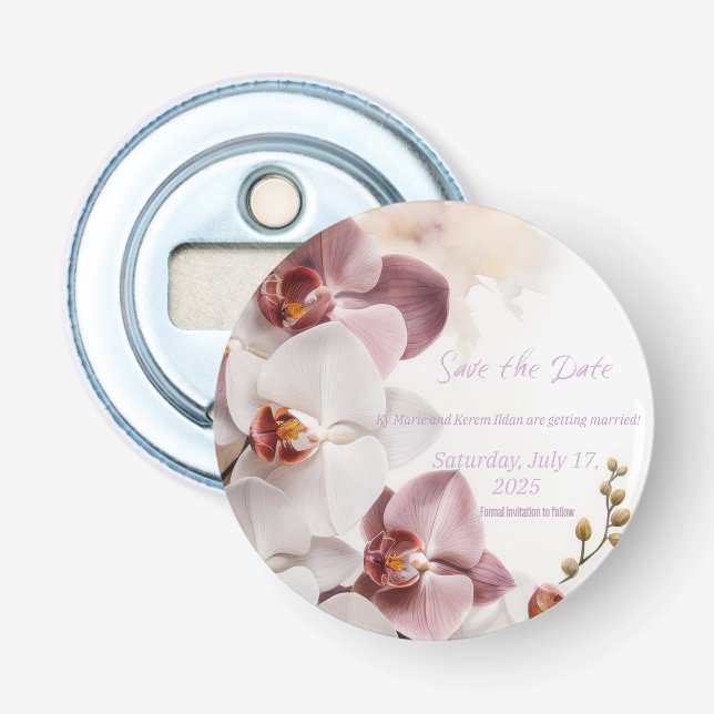 Décapsuleur Mariage Enregistrer la date ouverture bouteille (Devant)