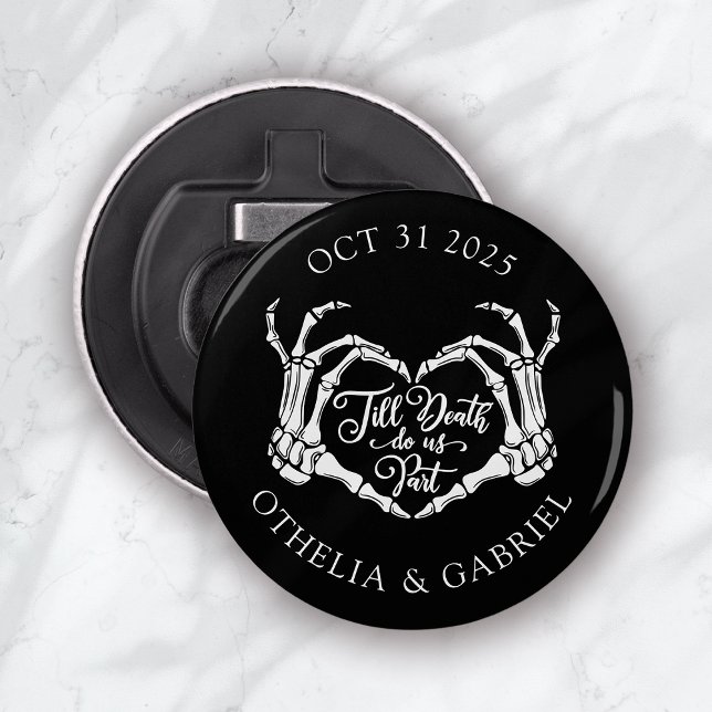 Décapsuleur Mariage gothique noir d'Halloween (Créateur téléchargé)