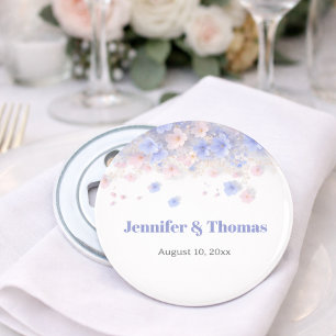 Décapsuleur Mariage Pastel Romantique Cottagecore Fleurs Sauva
