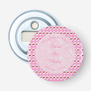 Décapsuleur Mariage rose Printemps Cerisiers en fleurs et ceri