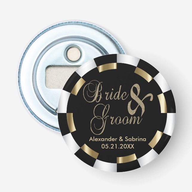 Décapsuleur Mariée et salle (Devant)