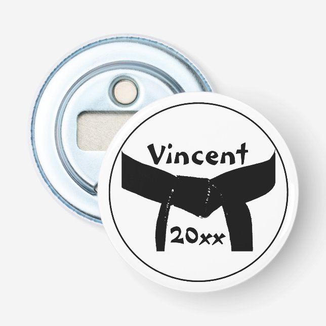 Décapsuleur Martial Arts Black Belt Bottle Opener (Devant)