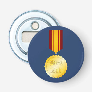 Décapsuleur Médaille Meilleur Papa Broche Fête des Pères
