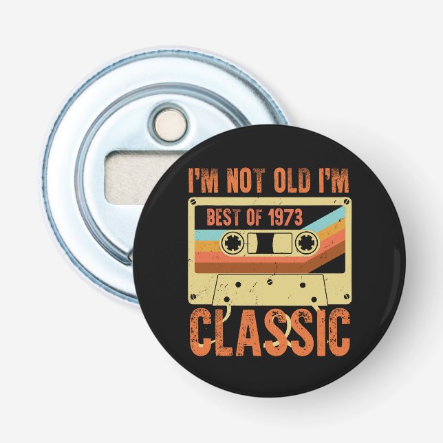 Décapsuleur Meilleur de 1973 Cadeaux de 50 ans Hommes Annivers (Devant)