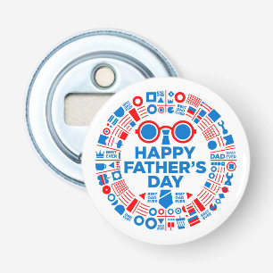Décapsuleur Meilleur Papa Ever Graphique Bleu Rouge Cadeau pou
