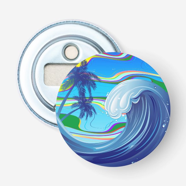 Décapsuleur Mer Océan Grande Vague Eau (Devant)