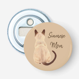 Décapsuleur Mère du chat siamois Sasha, vue arrière de la chat