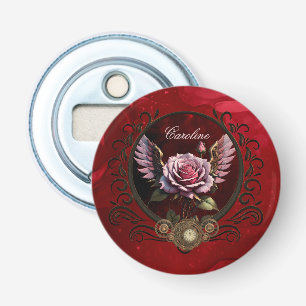 Décapsuleur Merveilleux rose à vapeur avec ailes