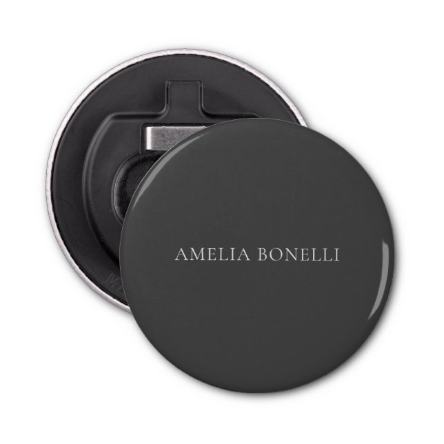 Décapsuleur Minimaliste Professional Plain Ajouter un nom Grey (Devant)