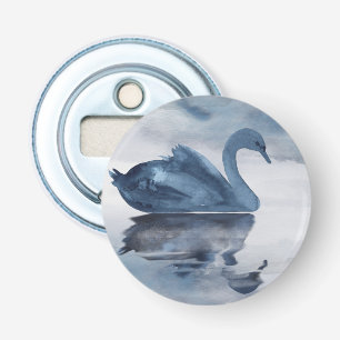 Décapsuleur Misty Reflections Dusty Blue Swan Wedding Favor