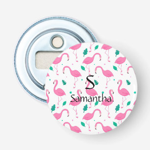 Décapsuleur Modèle flamingo Monogramme et nom Personnalisé