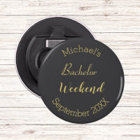 Moderne minimaliste Gris et Gold Bachelor Party