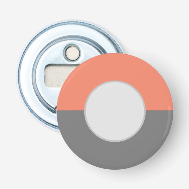 Décapsuleur Moitié du cercle géométrique moderne (Devant)