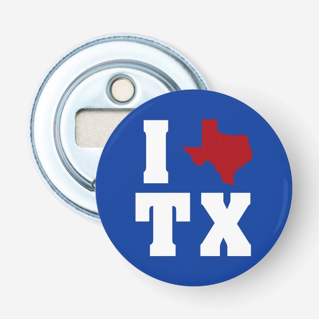 Décapsuleur Mon coeur appartient au Texas (Devant)