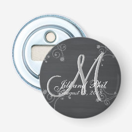 Décapsuleur Monogramme 3d Rustique Chalkboard