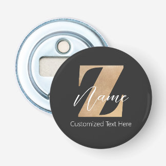 Décapsuleur Monogramme avec initiale Z et nom personnalisé