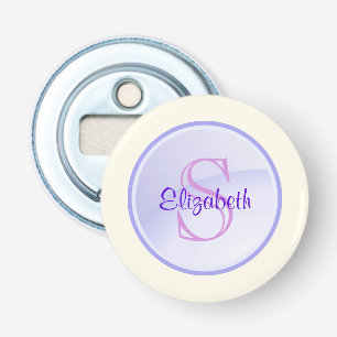 Décapsuleur Monogramme violet customisé