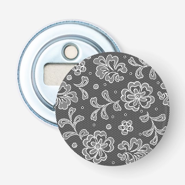 Décapsuleur Motif 1 de tissu de dentelle (Devant)