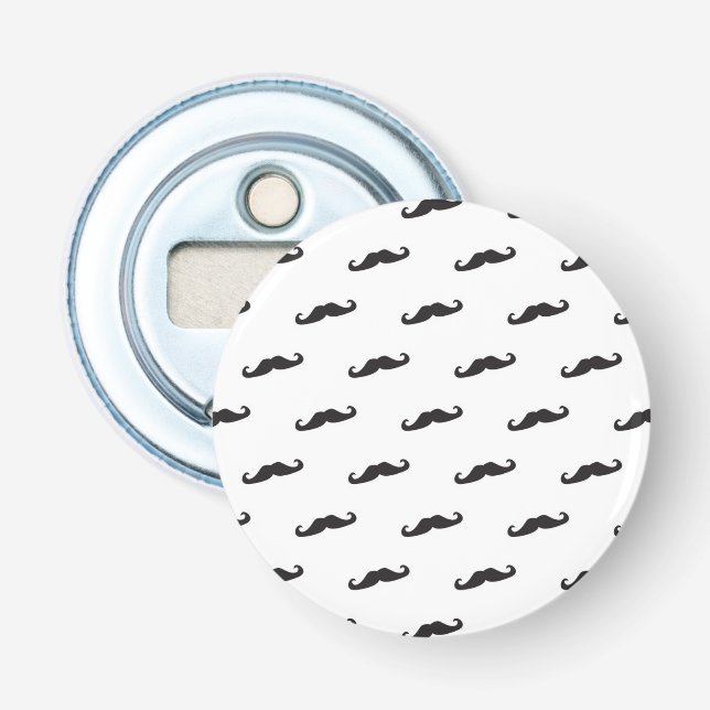 Décapsuleur Motif 2 de hippie de moustache (Devant)