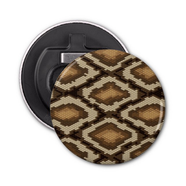 Décapsuleur Motif 2 de peau de serpent de python (Devant)