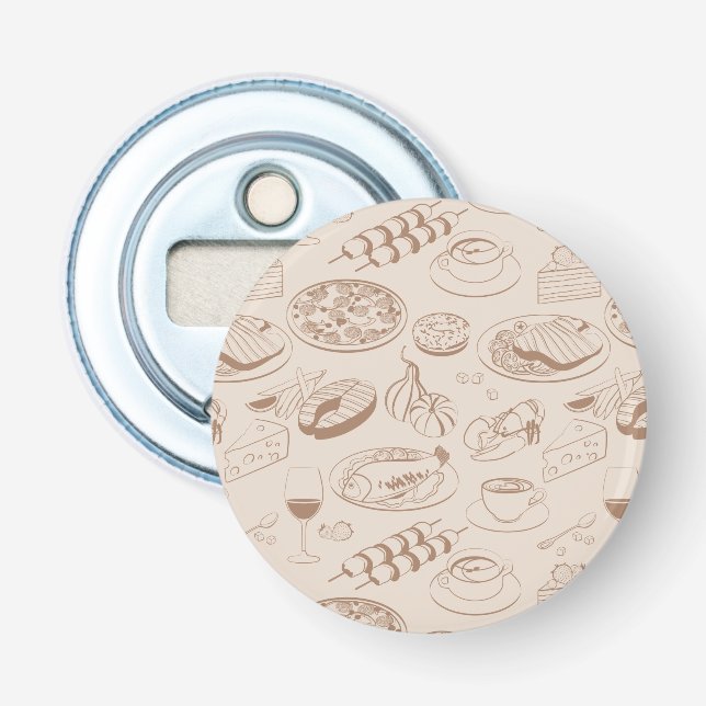 Décapsuleur Motif 3 2 de nourriture (Devant)