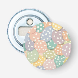 Décapsuleur Motif à points Polka sans couleur pastel