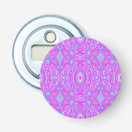 Décapsuleur Motif Abstrait Trippy Hot Pink et Aqua Blue