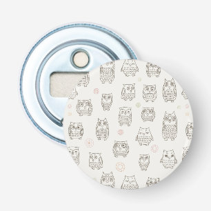 Décapsuleur Motif avec des hiboux
