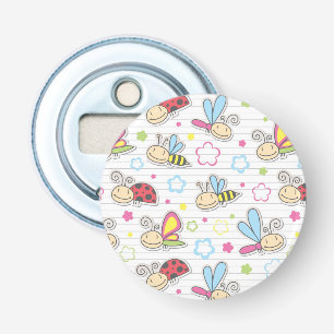 Décapsuleur motif avec des insectes