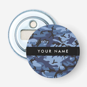 Décapsuleur Motif camouflage bleu marine Personnalisez votre n