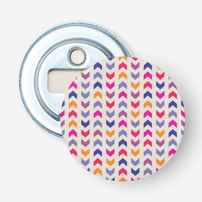 Décapsuleur motif coloré Aztec Chevron (Devant)