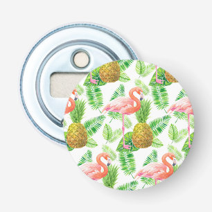 Décapsuleur Motif d'aquarelle de jardin tropical