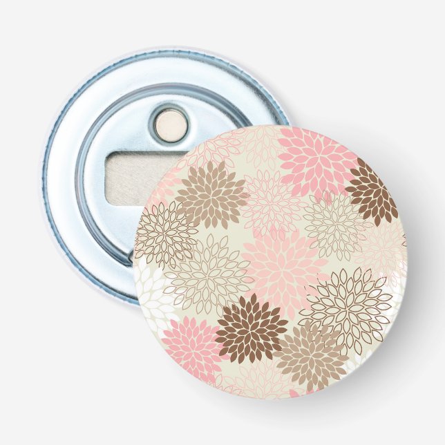 Décapsuleur Motif De FEMME Rose Et Brown (Devant)