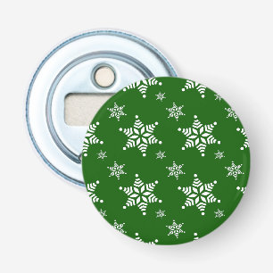 Décapsuleur Motif de flocon de neige, Flakes blancs, Neige, Ve