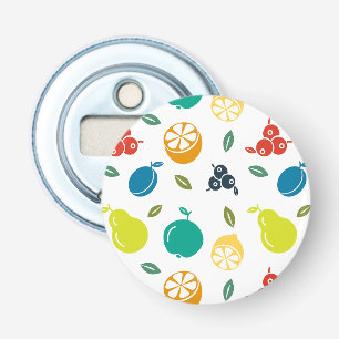 Décapsuleur Motif de fruits, Plum, Orange, Citron, Poire, Pomm