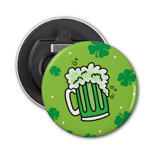 Décapsuleur Motif de la bière verte de la Saint Patrick