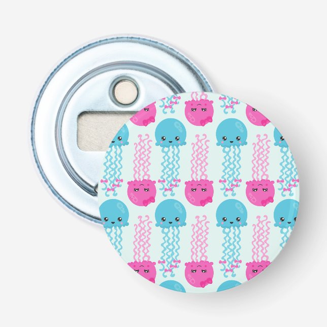 Décapsuleur Motif de méduses, Mignonne méduse, Sea Animaux (Devant)