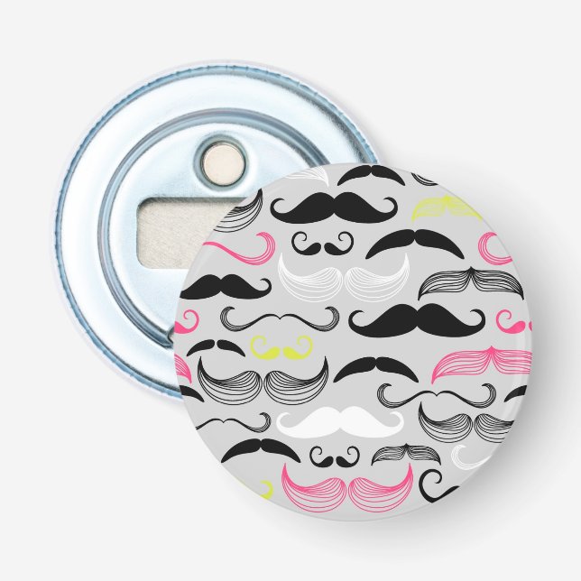 Décapsuleur Motif de moustache, rétro style (Devant)