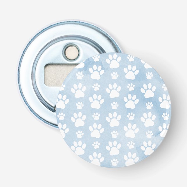 Décapsuleur Motif De Pâtes, Patrouilles Blanches, Aquarelles,  (Devant)