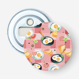 Décapsuleur Motif de tomate et d'oeufs au plat