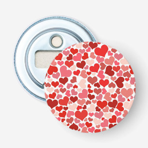 Décapsuleur Motif Des Coeurs, Coeurs Rouges, Amour