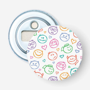 Décapsuleur motif des sourires